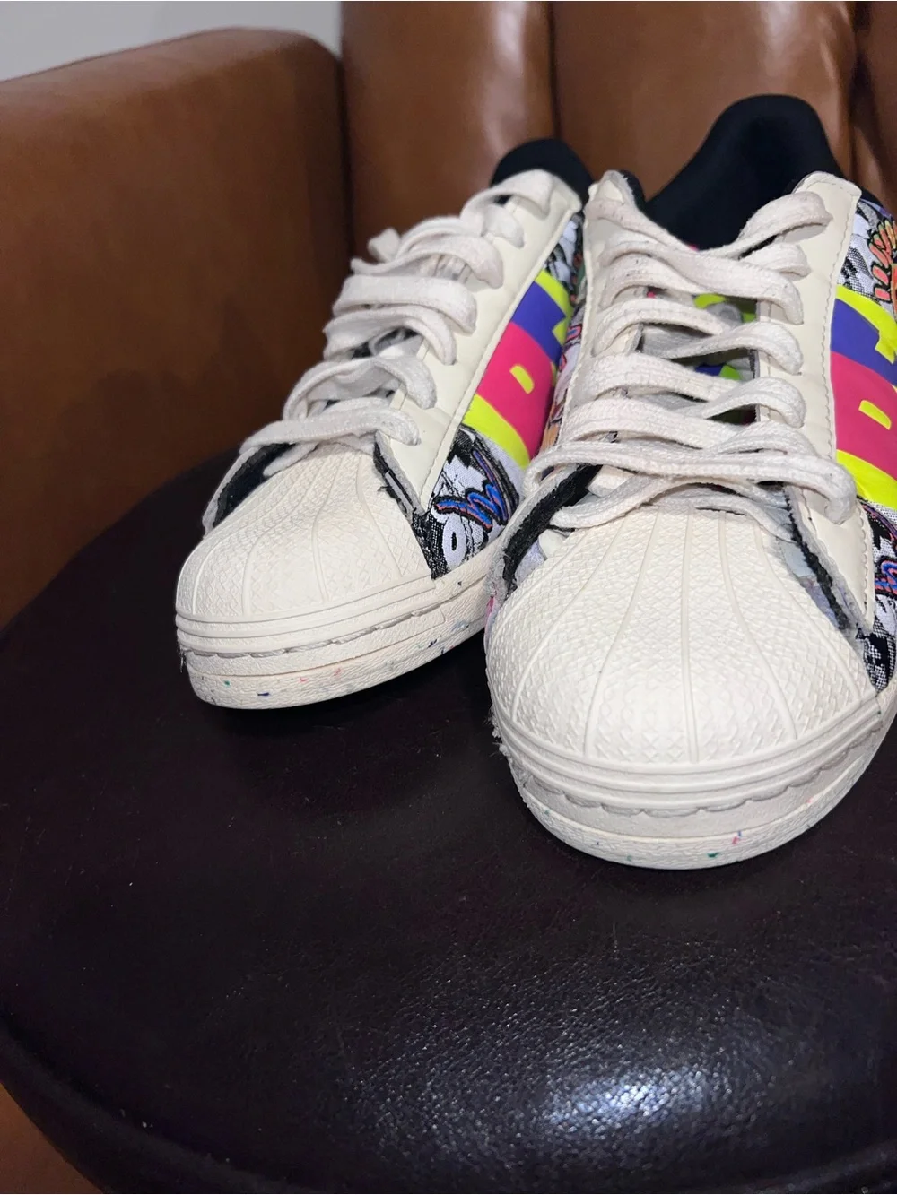 Kris Andrew Small x adidas Superstar 'Pride' sneakers men’s size 8